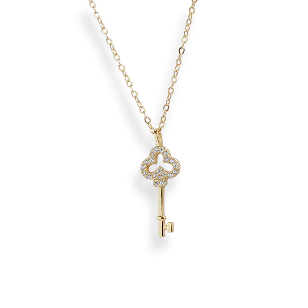 Tiffany Keys modern keys open round key pendant in 18k white gold with  diamonds. | Tiffany & Co.