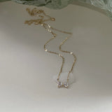 925 Sterling Silver Bowknot Pendant Chain Jewelry