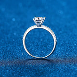 1CT Princess Cut Moissanite Engagement  Ring For Women