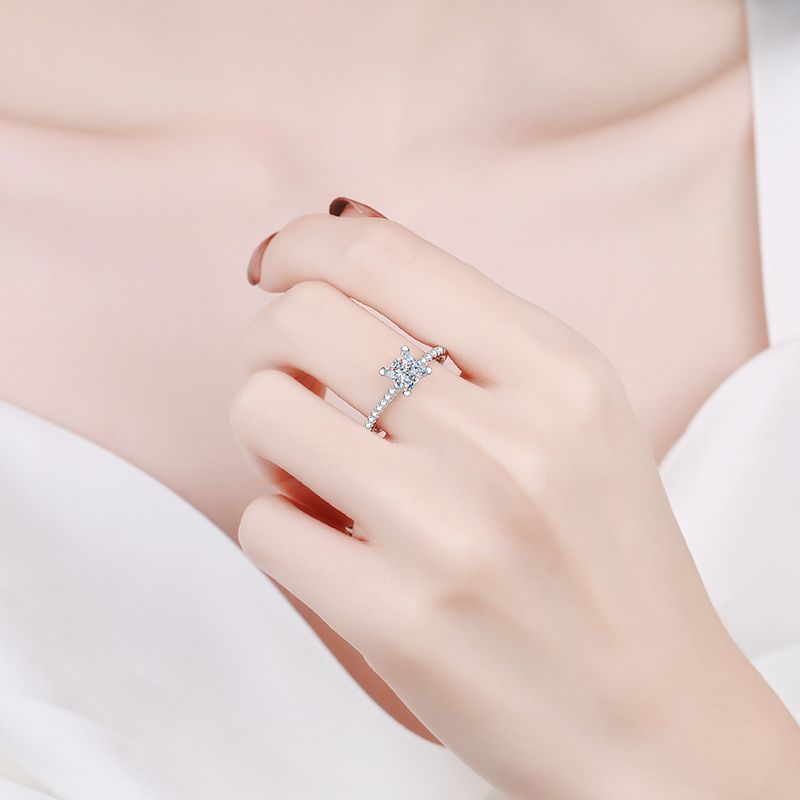 Maud Princess Cut Engagement Ring