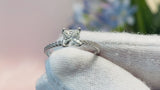 1CT Princess Cut Moissanite Engagement  Ring For Women