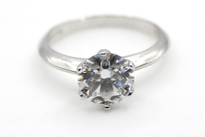 Sterling Silver 2CT Moissanite Diamond Engagement Rings